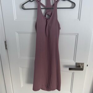 Elegant bombshell sportswear Mauve Sleeveless Dress